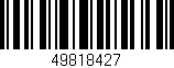 Código de barras (EAN, GTIN, SKU, ISBN): '49818427'