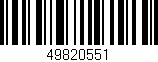 Código de barras (EAN, GTIN, SKU, ISBN): '49820551'