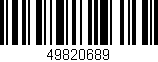 Código de barras (EAN, GTIN, SKU, ISBN): '49820689'