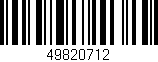 Código de barras (EAN, GTIN, SKU, ISBN): '49820712'