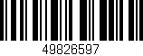 Código de barras (EAN, GTIN, SKU, ISBN): '49826597'