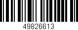 Código de barras (EAN, GTIN, SKU, ISBN): '49826613'