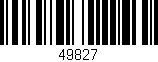 Código de barras (EAN, GTIN, SKU, ISBN): '49827'