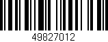 Código de barras (EAN, GTIN, SKU, ISBN): '49827012'