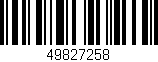 Código de barras (EAN, GTIN, SKU, ISBN): '49827258'