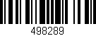 Código de barras (EAN, GTIN, SKU, ISBN): '498289'