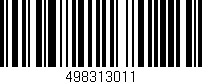 Código de barras (EAN, GTIN, SKU, ISBN): '498313011'