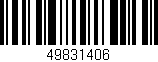 Código de barras (EAN, GTIN, SKU, ISBN): '49831406'