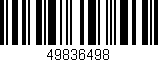 Código de barras (EAN, GTIN, SKU, ISBN): '49836498'