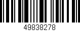 Código de barras (EAN, GTIN, SKU, ISBN): '49838278'