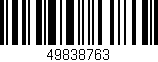 Código de barras (EAN, GTIN, SKU, ISBN): '49838763'