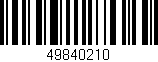Código de barras (EAN, GTIN, SKU, ISBN): '49840210'