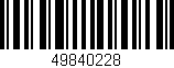 Código de barras (EAN, GTIN, SKU, ISBN): '49840228'