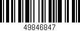 Código de barras (EAN, GTIN, SKU, ISBN): '49846847'