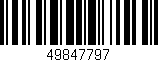 Código de barras (EAN, GTIN, SKU, ISBN): '49847797'