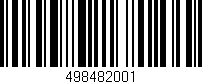 Código de barras (EAN, GTIN, SKU, ISBN): '498482001'