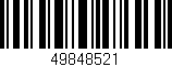 Código de barras (EAN, GTIN, SKU, ISBN): '49848521'