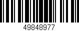 Código de barras (EAN, GTIN, SKU, ISBN): '49848977'