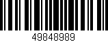 Código de barras (EAN, GTIN, SKU, ISBN): '49848989'