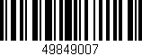 Código de barras (EAN, GTIN, SKU, ISBN): '49849007'