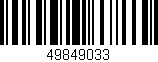 Código de barras (EAN, GTIN, SKU, ISBN): '49849033'