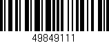 Código de barras (EAN, GTIN, SKU, ISBN): '49849111'
