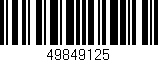 Código de barras (EAN, GTIN, SKU, ISBN): '49849125'