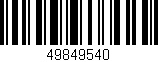 Código de barras (EAN, GTIN, SKU, ISBN): '49849540'