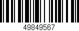 Código de barras (EAN, GTIN, SKU, ISBN): '49849567'
