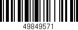 Código de barras (EAN, GTIN, SKU, ISBN): '49849571'