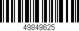 Código de barras (EAN, GTIN, SKU, ISBN): '49849625'