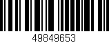 Código de barras (EAN, GTIN, SKU, ISBN): '49849653'