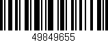 Código de barras (EAN, GTIN, SKU, ISBN): '49849655'