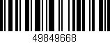 Código de barras (EAN, GTIN, SKU, ISBN): '49849668'