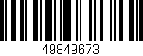 Código de barras (EAN, GTIN, SKU, ISBN): '49849673'