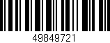 Código de barras (EAN, GTIN, SKU, ISBN): '49849721'