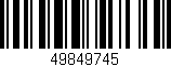 Código de barras (EAN, GTIN, SKU, ISBN): '49849745'