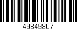 Código de barras (EAN, GTIN, SKU, ISBN): '49849807'