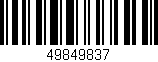 Código de barras (EAN, GTIN, SKU, ISBN): '49849837'