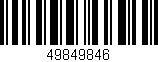 Código de barras (EAN, GTIN, SKU, ISBN): '49849846'