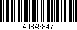 Código de barras (EAN, GTIN, SKU, ISBN): '49849847'