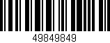 Código de barras (EAN, GTIN, SKU, ISBN): '49849849'