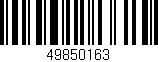 Código de barras (EAN, GTIN, SKU, ISBN): '49850163'