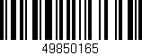 Código de barras (EAN, GTIN, SKU, ISBN): '49850165'
