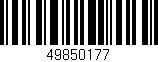 Código de barras (EAN, GTIN, SKU, ISBN): '49850177'