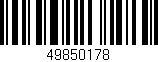 Código de barras (EAN, GTIN, SKU, ISBN): '49850178'