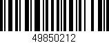 Código de barras (EAN, GTIN, SKU, ISBN): '49850212'