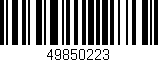 Código de barras (EAN, GTIN, SKU, ISBN): '49850223'
