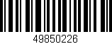 Código de barras (EAN, GTIN, SKU, ISBN): '49850226'