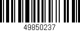 Código de barras (EAN, GTIN, SKU, ISBN): '49850237'